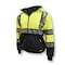 Dewalt Type R Class 3, Type R Class 3, Polyester Fleece, Hi-Vis Green / Black, 2X DSJ32-3ZGS-2X - alternate 1